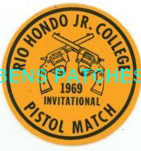 CALIFORNIA,RIO HONDO JR COLLEGE INVITATIONAL PISTOL MATCH 1969 1